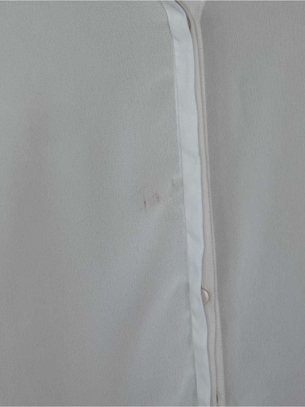 Abercrombie & Fitch White Sheer Collared Blouse - Picture 3 of 4